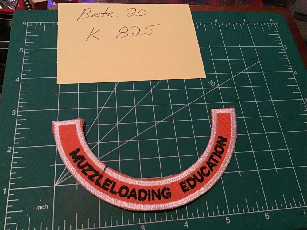 Muzzle loading Education Patch Applique Crest Iron On