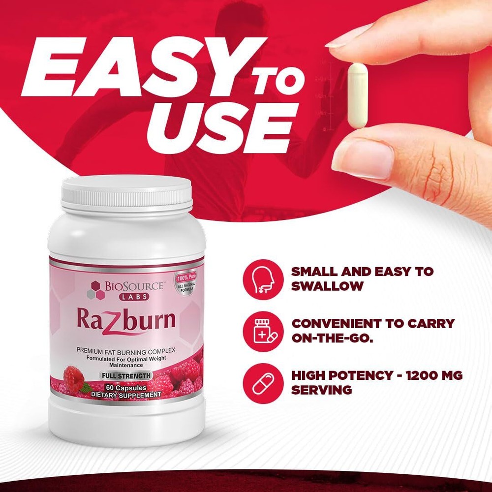 BioSource Labs Razburn – Natural Thermogenic Complex– 60 Vag Caps