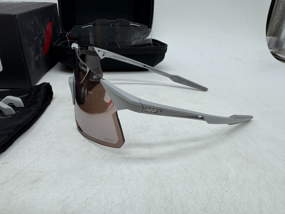100% Hypercraft Sport Performance Frameless Sunglasses Scratch Resistant Grey
