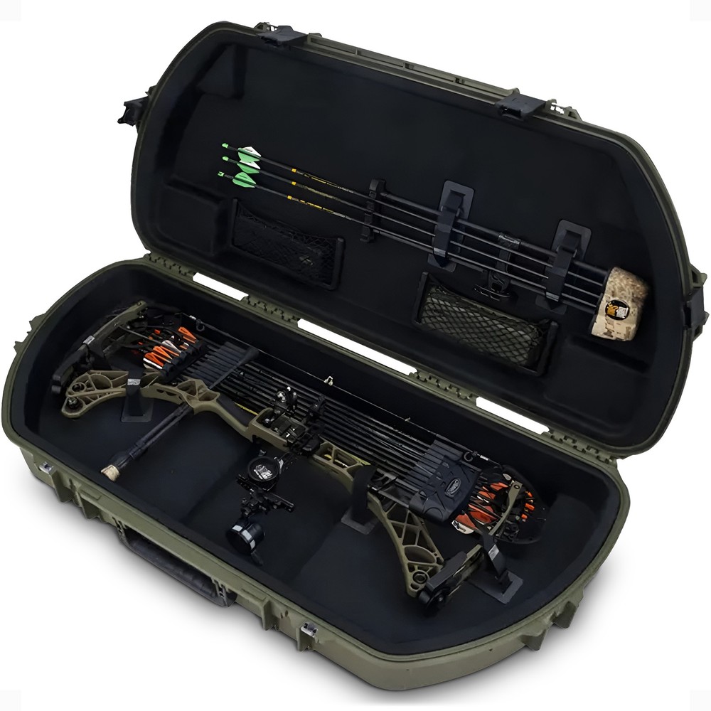 SKB Hard Protective Storage Case, Archery Bow & Arrow iSeries Shaped Case, Green