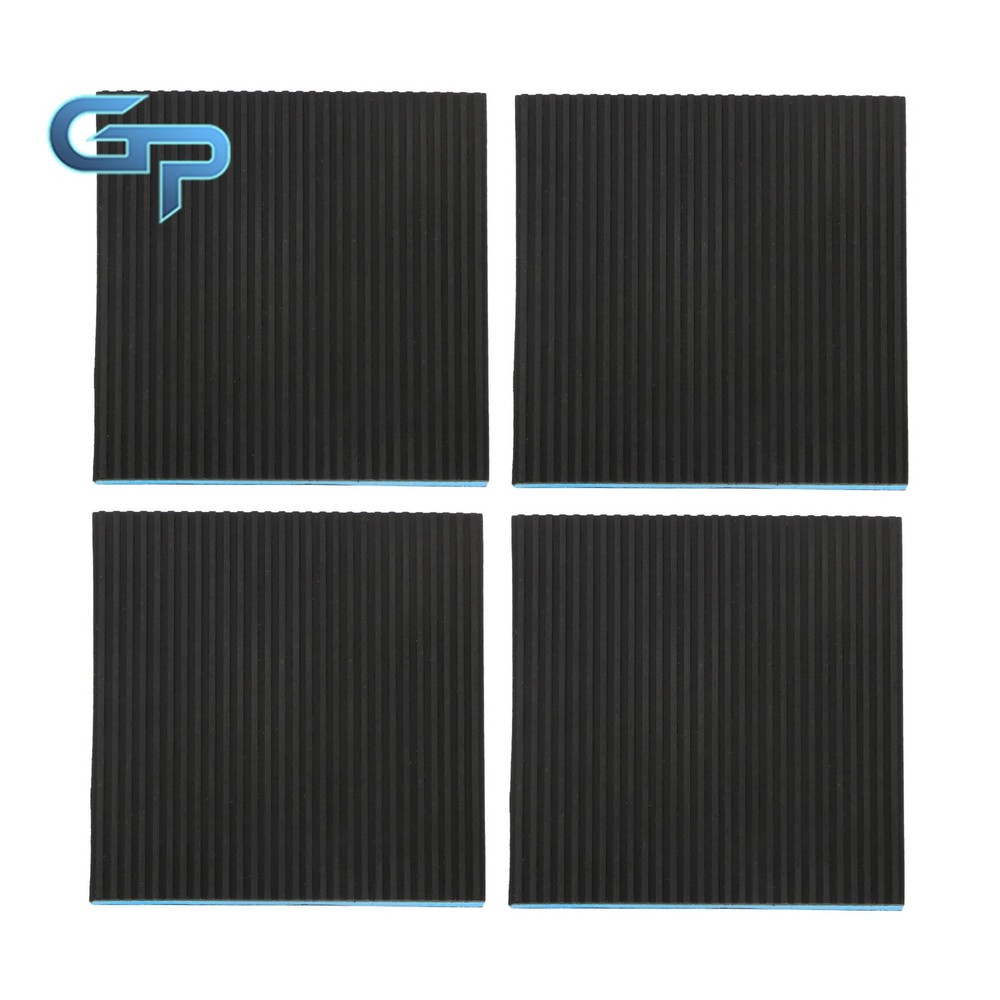 4 Pack 6"x6"x7/8" Equipment Vibration Pads Multi-Layer Construction
