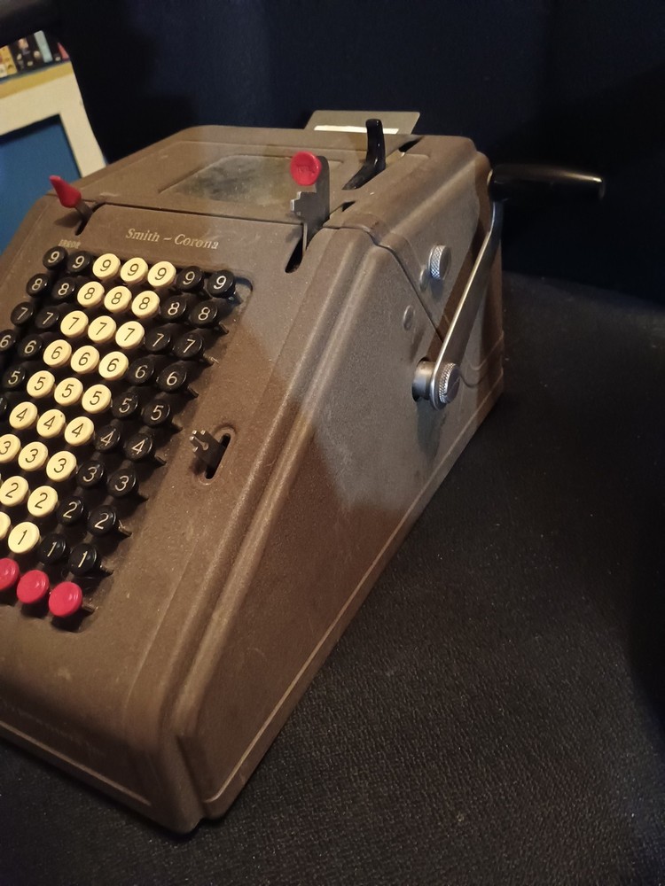 Vintage SMITH & CORONA Adding 1930s Machine K Model 1K41F ~ tested