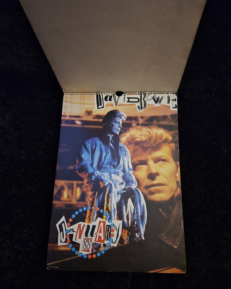 Vintage David Bowie 1988 Calendar EUC