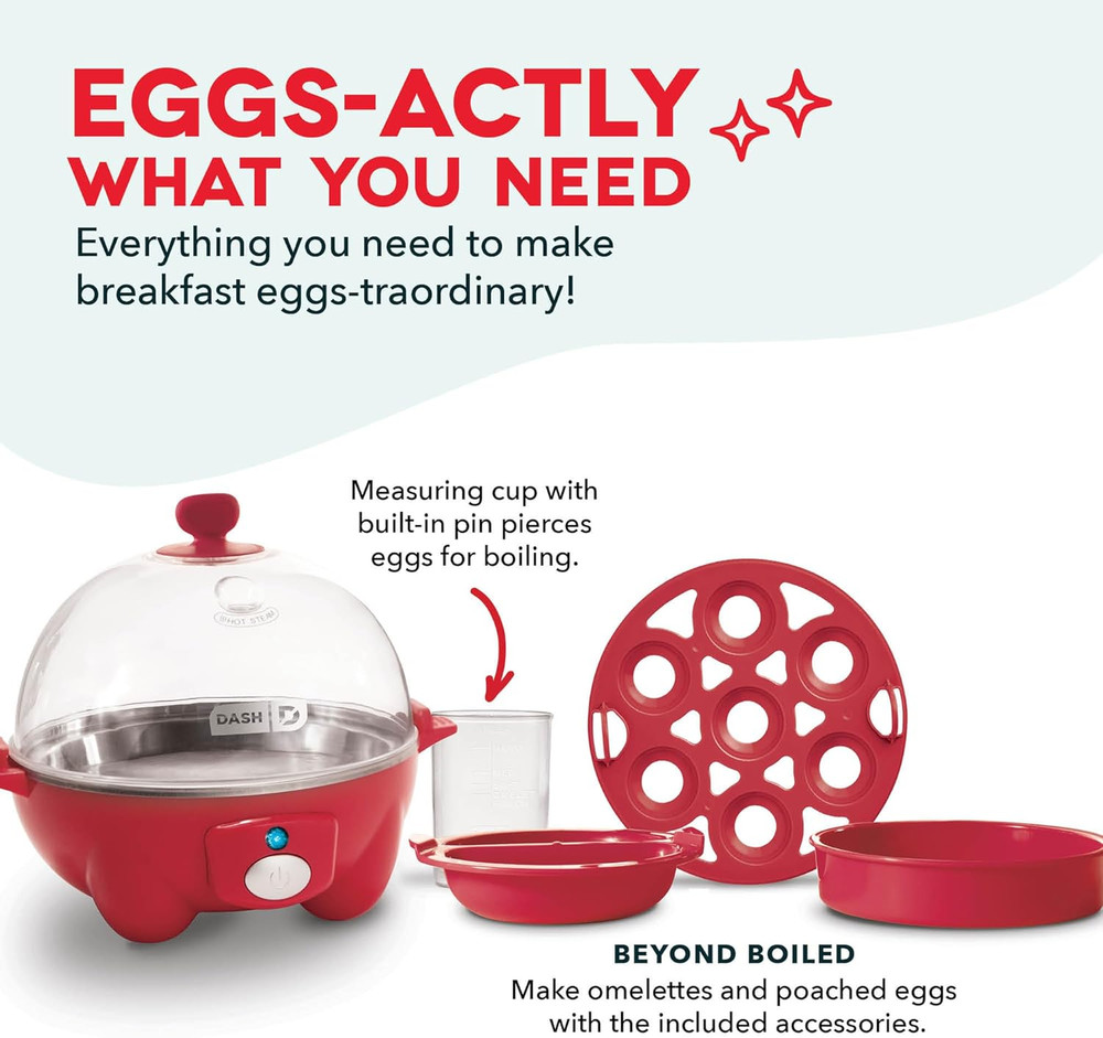 Rapid Egg Cooker: 7 Egg Capacity Electric Egg Cooker