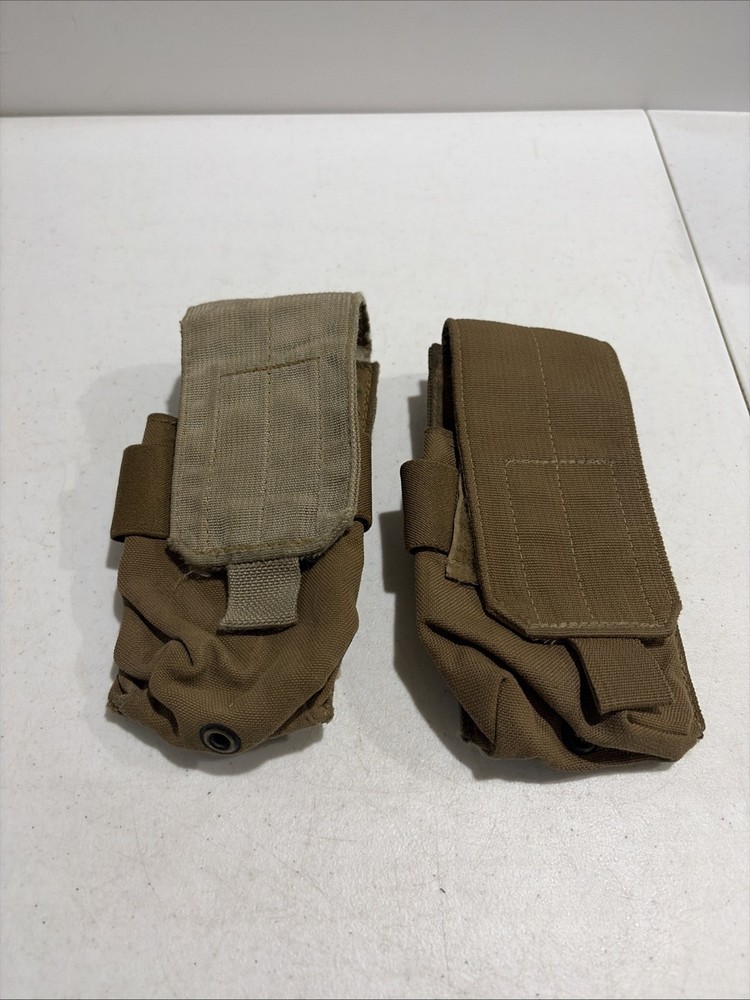 2 x Fire Force Military Issue Single Mag Pouch Coyote MOLLE