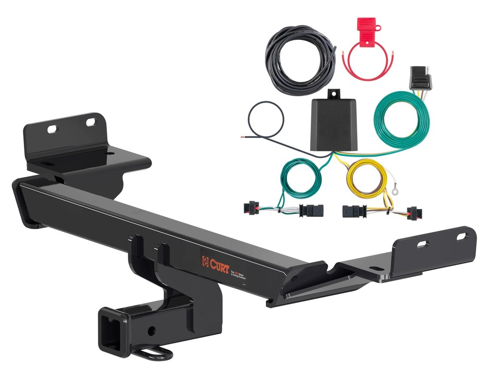 Curt Class 3 Trailer Hitch 2in Receiver & Wiring Harness Kit for 22-26 Compass