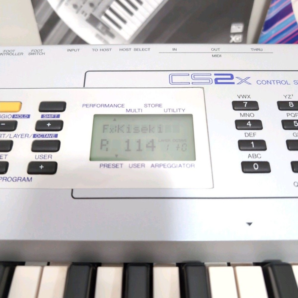 Yamaha CS2x CONTROL SYNTHESIZER synth Working [Very good]