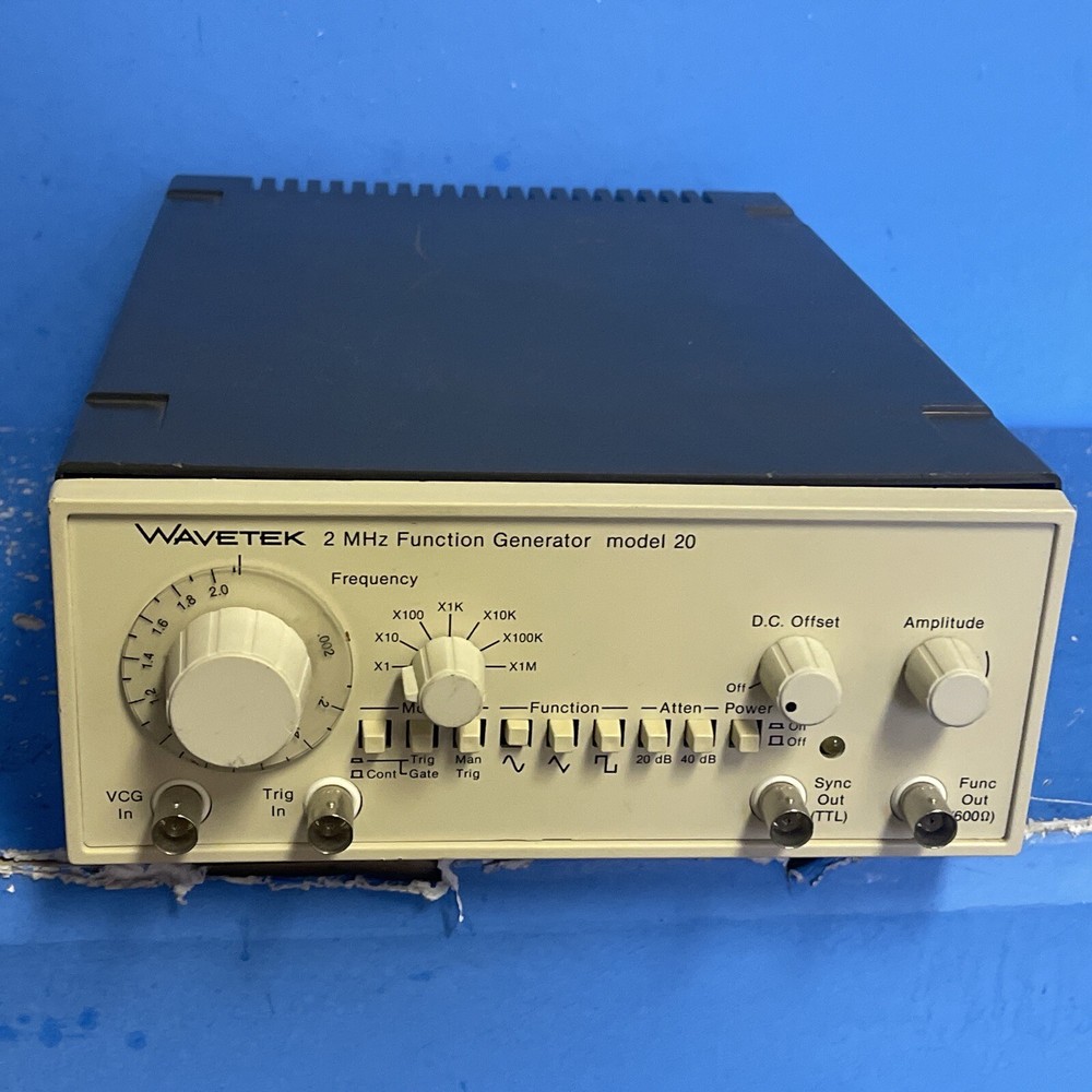 WAVETEK 2 MHZ FUNCTION GENRATOR MODEL 20