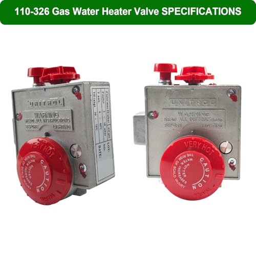 110-326 Gas Water Heater Valve,Natural Gas Water Heater Thermostat, Water