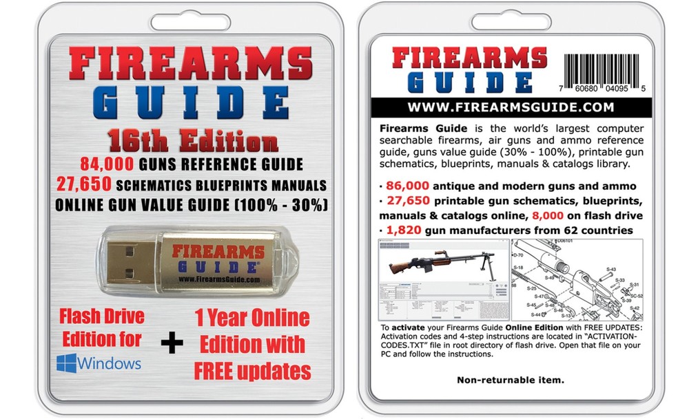 Firearms Guide 16th PRO Edition Flash Drive & Online Combo