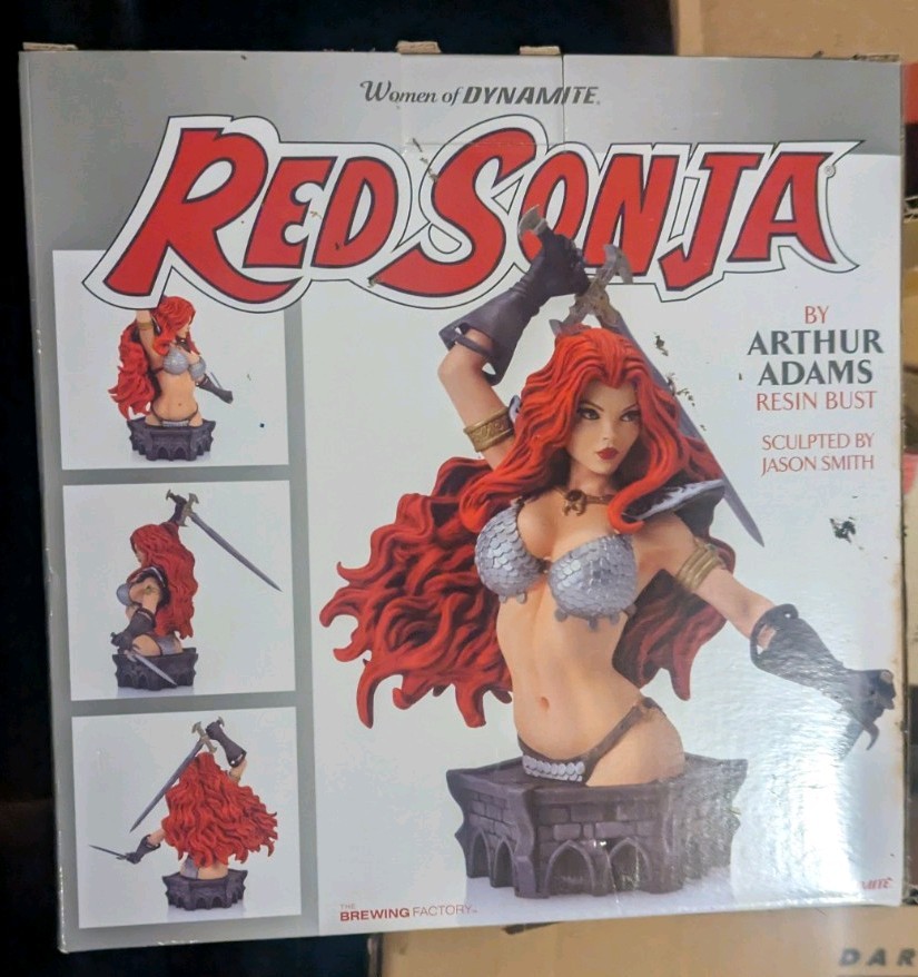 Dynamite Red Sonja Bust by Arthur Adams Standard Color Version
