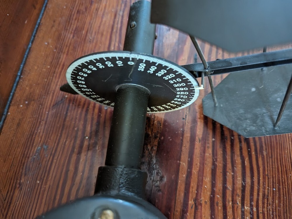 vintage military anemometer wind meter