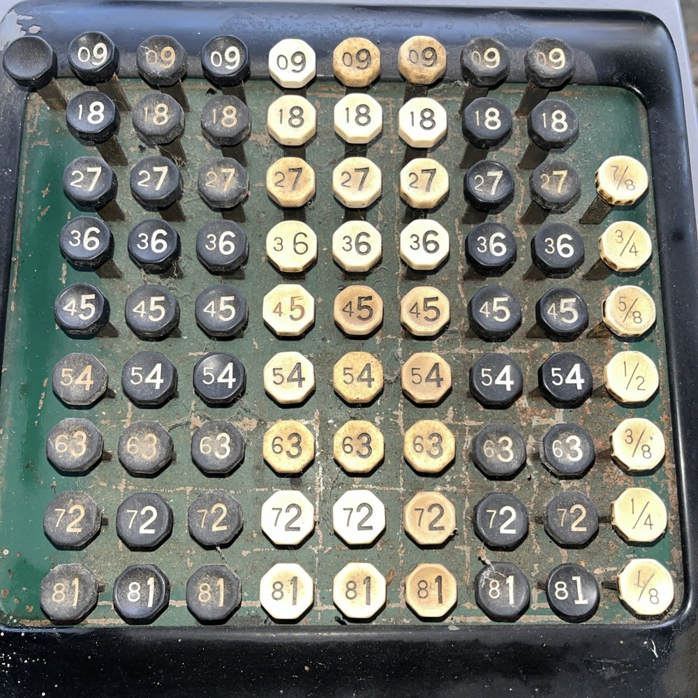 VINTAGE ANTIQUE BURROUGHS ADDING MACHINE CALCULATOR