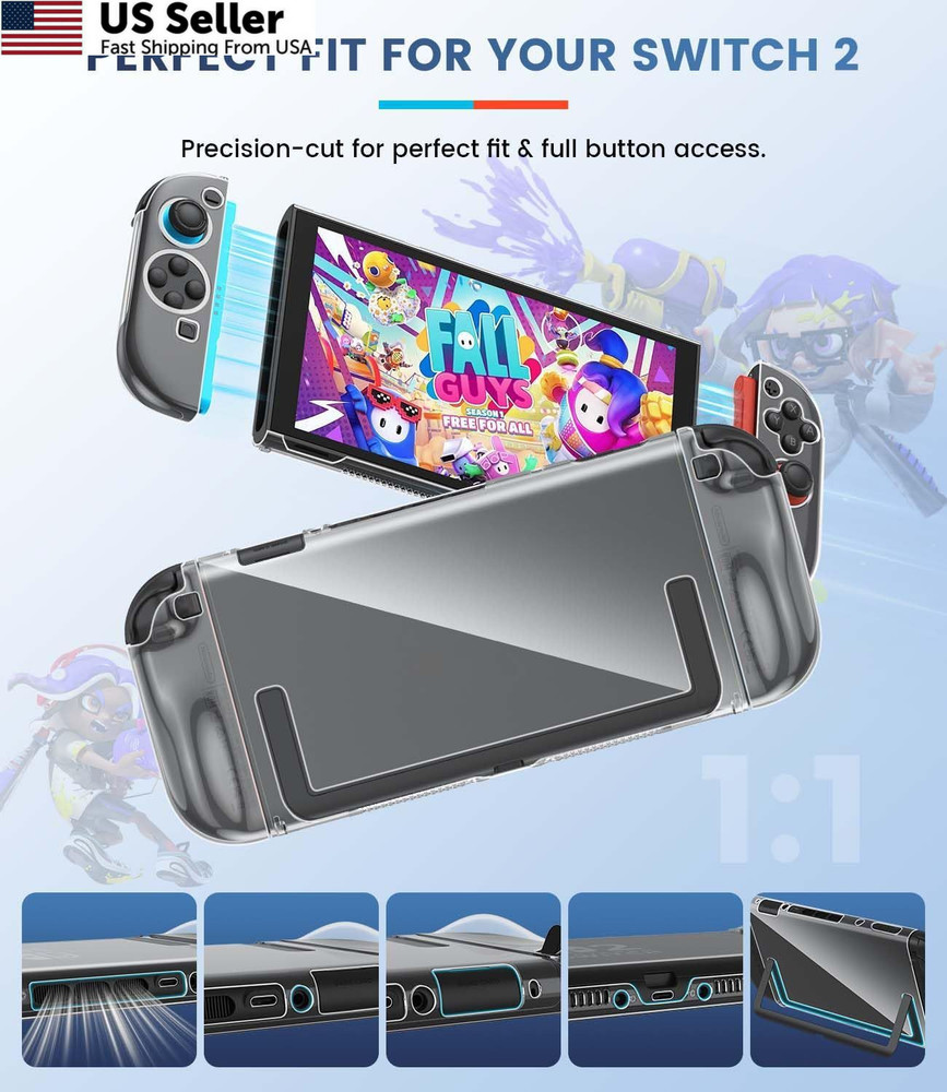 Switch 2 Accessories Bundle for Nintendo 2 2 Kit, Multi-Color