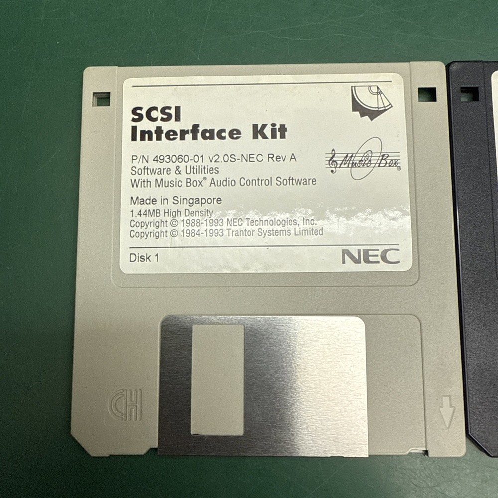 NEC SCSI Interface Kit - 3.5” Floppy Disk - Music Box -