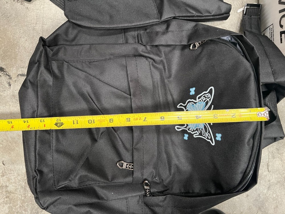Black Butterfly Backpack + Pencil Pouch Set