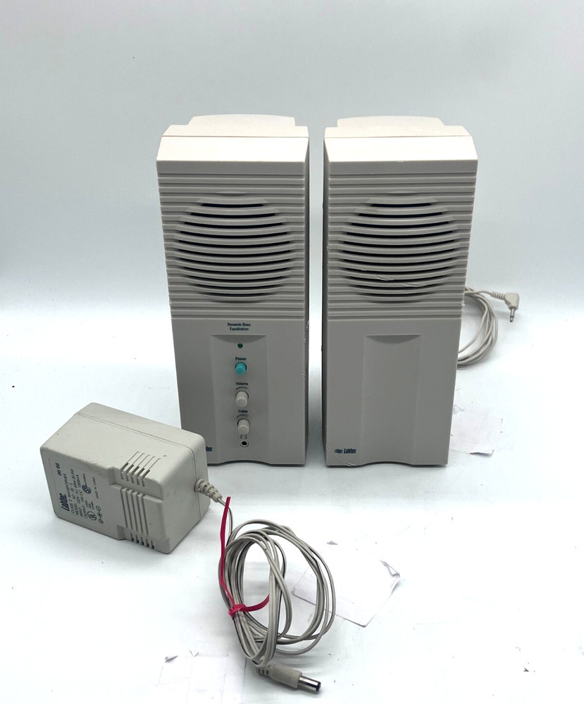 Labtec 2-Piece Speaker System LCS-1020 includes Power Cord