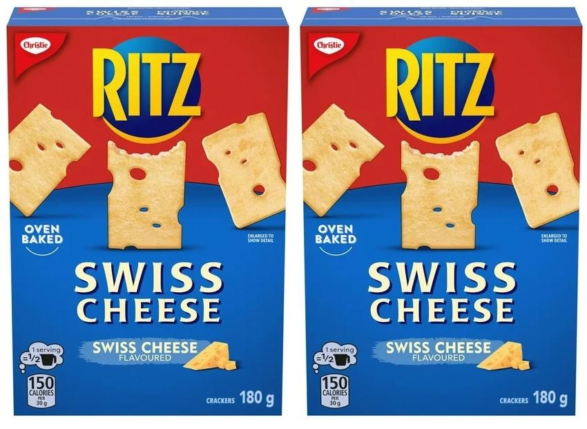 Ritz Swiss Cheese Crackers, 180g (2 Pack)