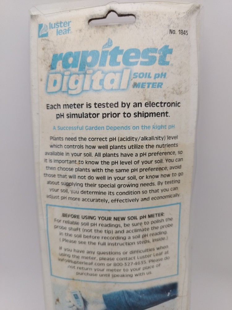 Luster Leaf 1845 Digital Soil Ph Meter