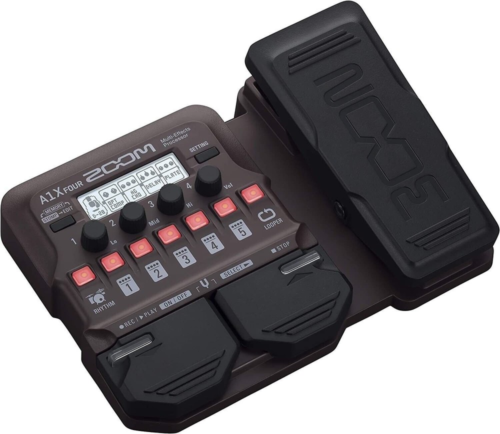 Zoom A1X Four Acoustic Instrument Multi-Effects Processor with Expression Pedal
