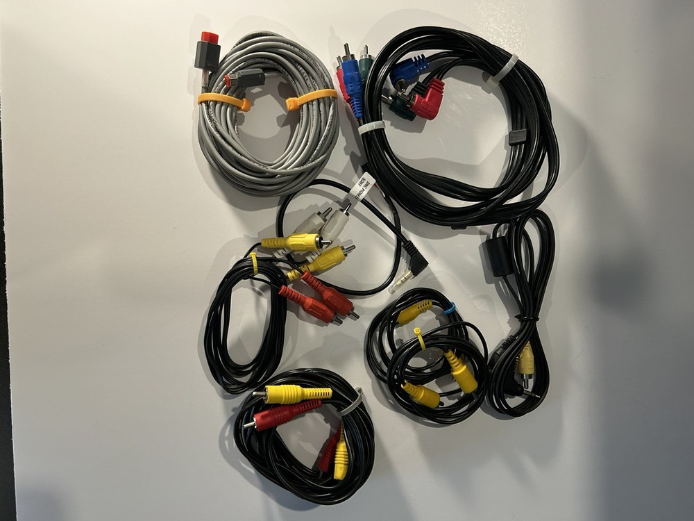 Assorted Video Game Cable Lot
