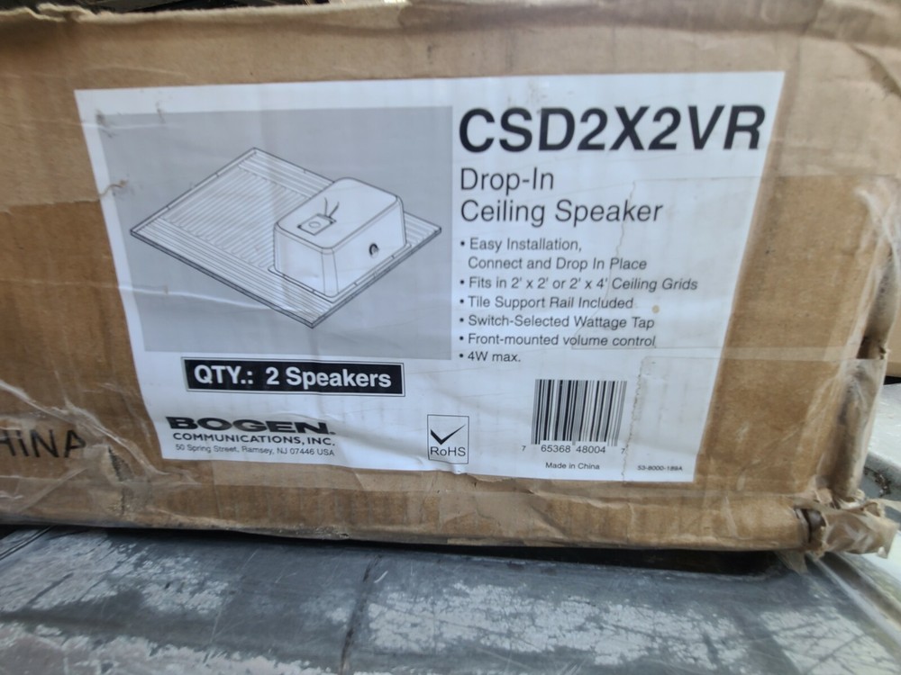 Bogen Drop in Speakers model CDS2X2VR (Pair)