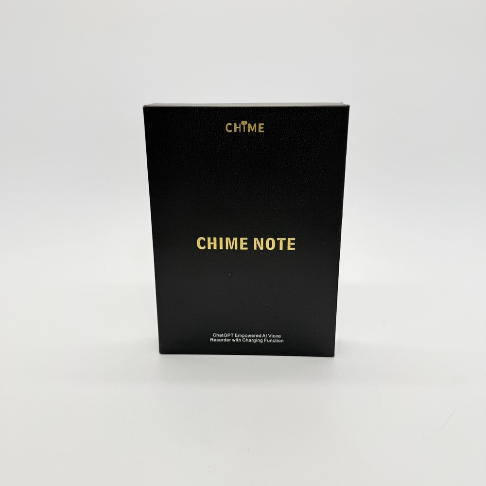 Chime Note x AI Voice Recorder/Summarizer, 64GB Memory, App and Web Sync Black