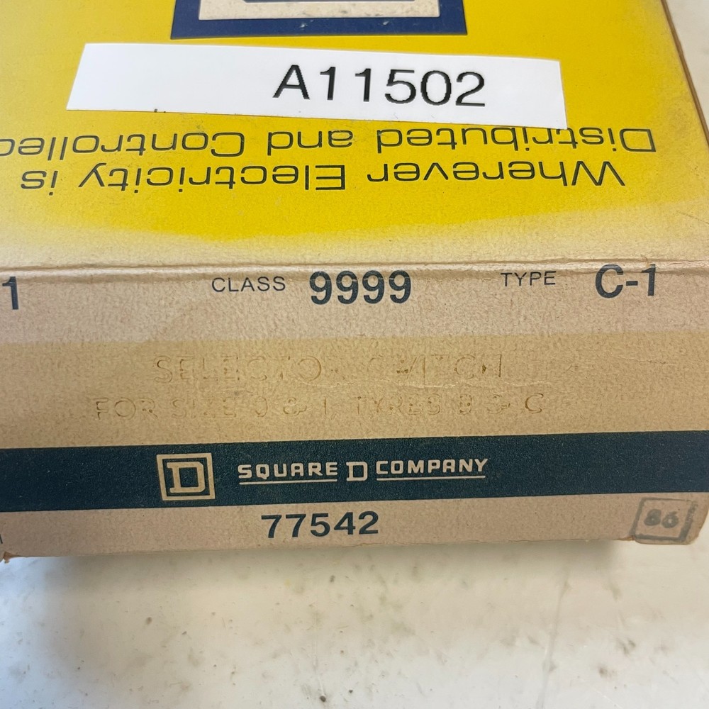 SQUARE D 9999 C-1 SELECTOR SWITCH