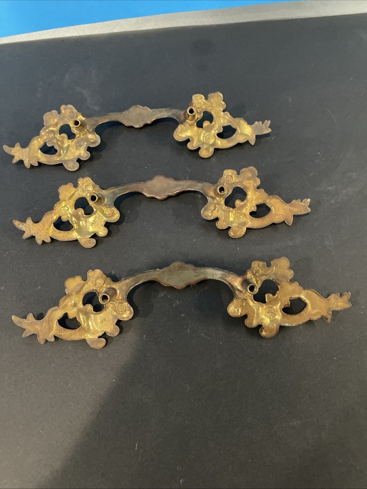 VTG Long Brass Drawer Pulls