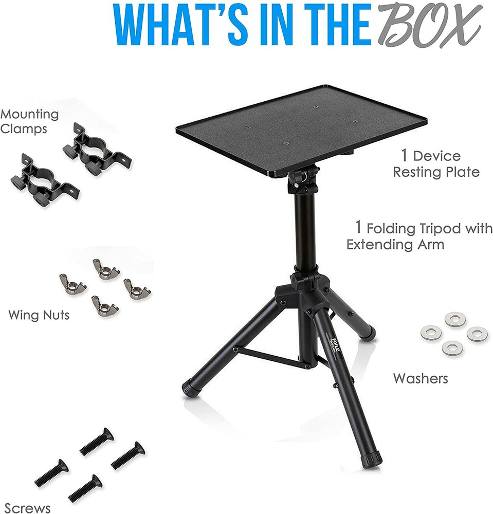 Pyle-Pro Universal Height Angle Adjustable Laptop Computer Projector Stand Mount