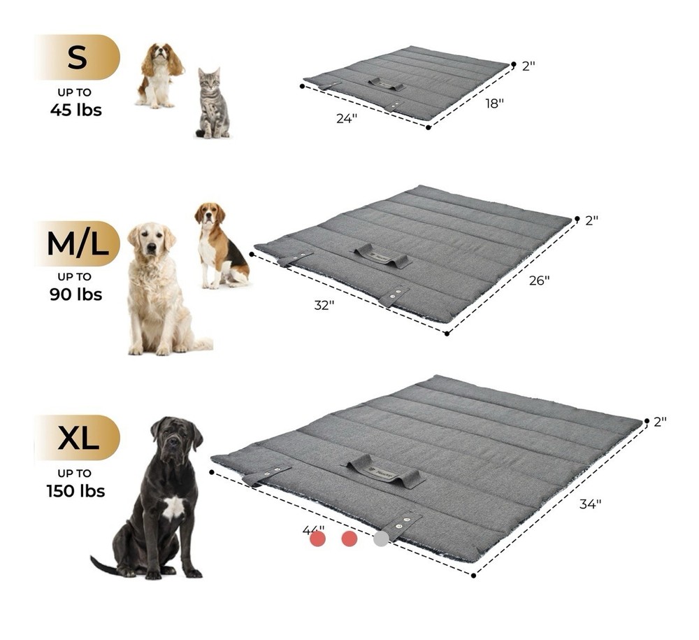 MaxCor Rectangular Anthracite Dog Bed