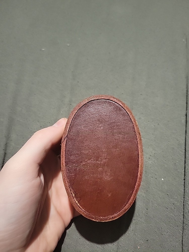 Collectable Vintage Leather Multibox Container From Peru