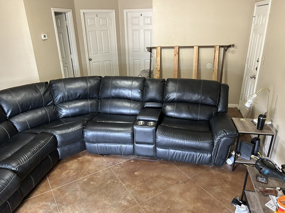 leather couch used