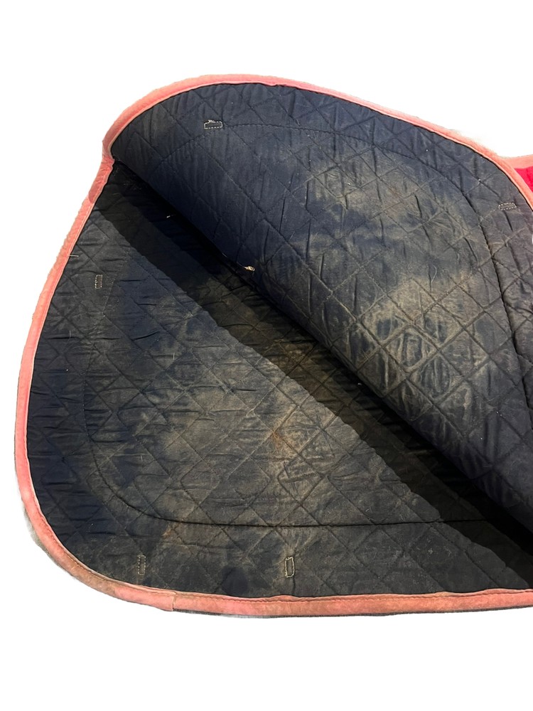 HOT PINK Solid Fleece Saddle Pad Hunter AP Excellent Condition