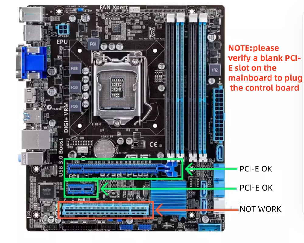 Wireless Power On Button external for PC PCI-E Desktop DIY Computer Case Mod