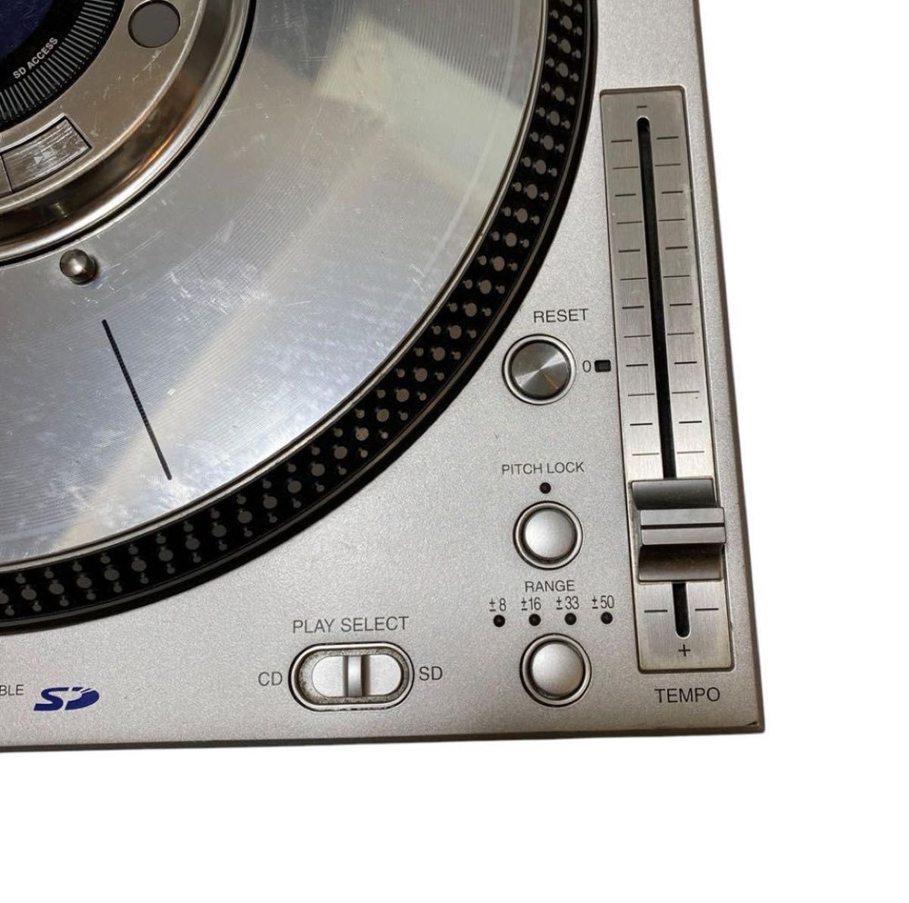 Technics SL-DZ1200 Silver Digital Direct Drive DJ Turntable System Working Used