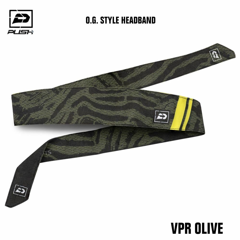 Push Paintball OG Style Headband - VPR Olive