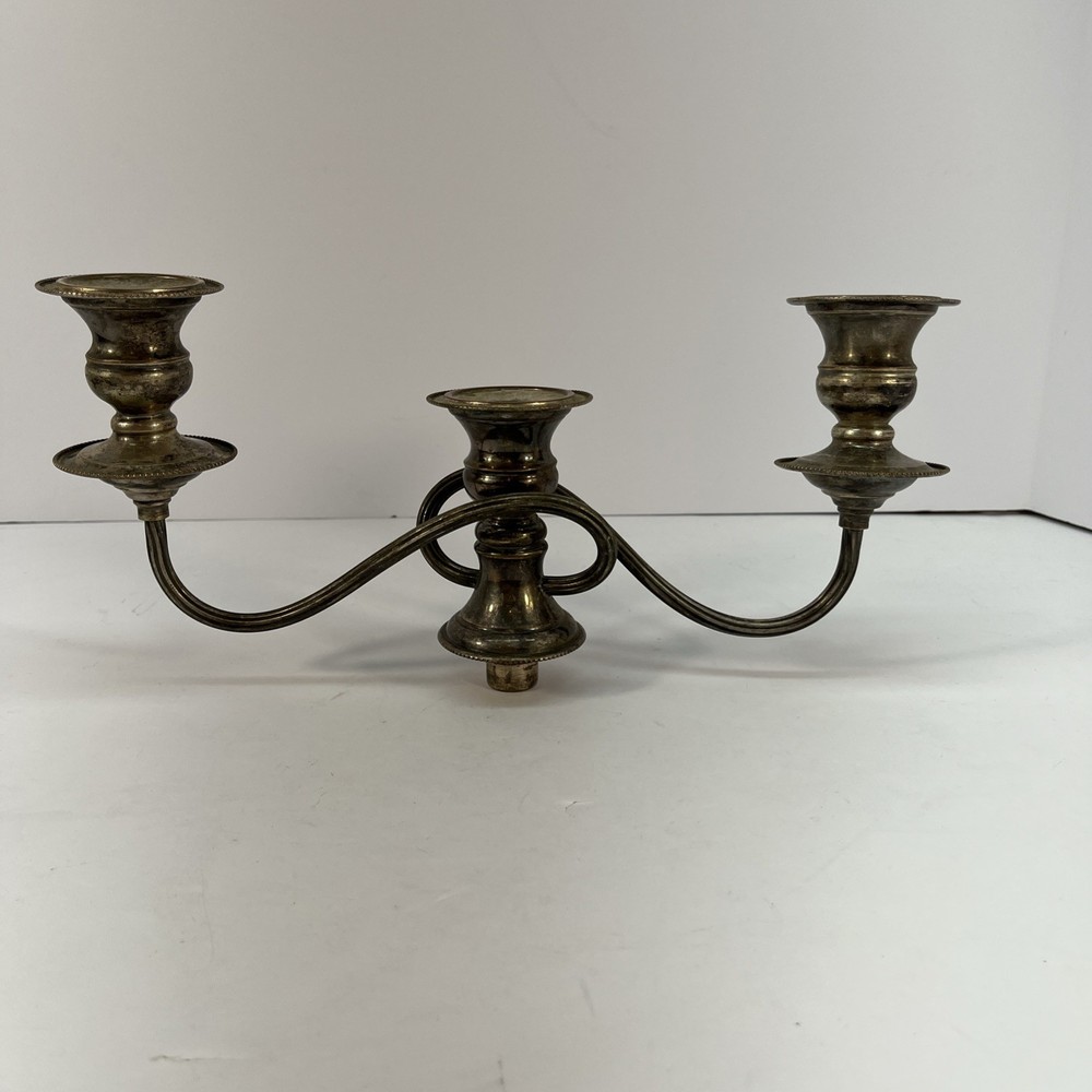 Silver Plated Candle Stick Holder Candlebra Insert UNPOLISHED