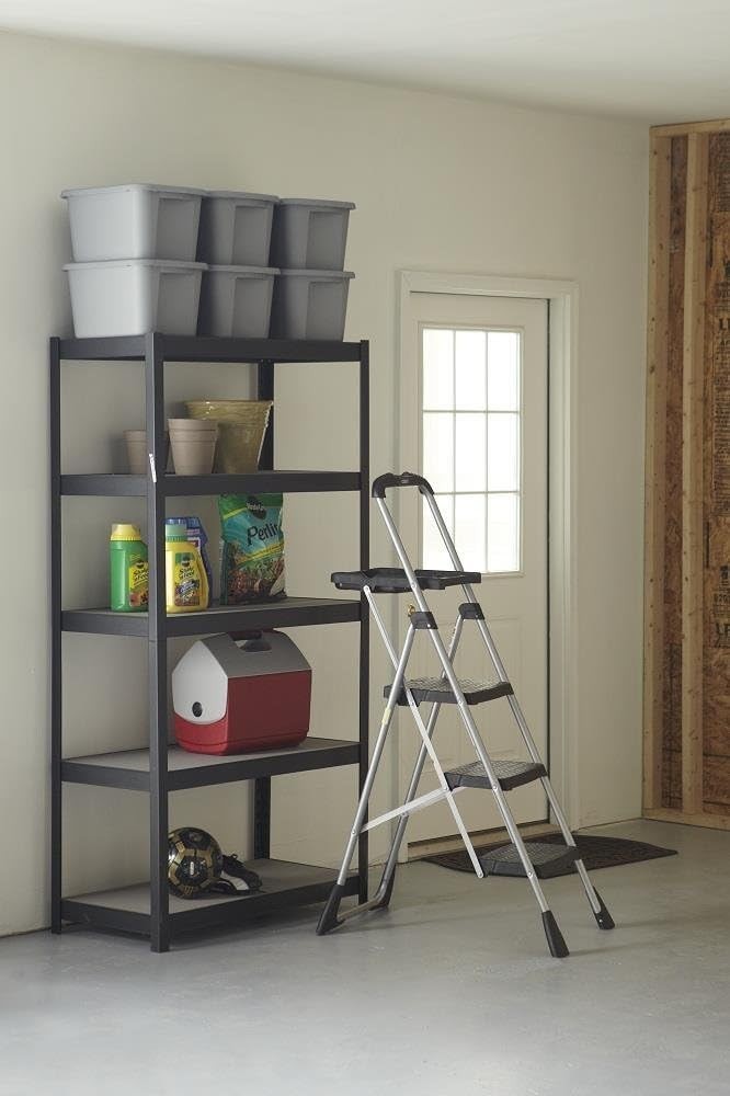 Max Steel Work Platform - Easy Fold One-Hand Lock, 225 lbs Capacity, Black