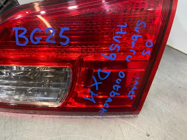 2009 SUBARU OUTBACK DRIVER SIDE RIGHT INNER REAR LIGHT REF: BG25