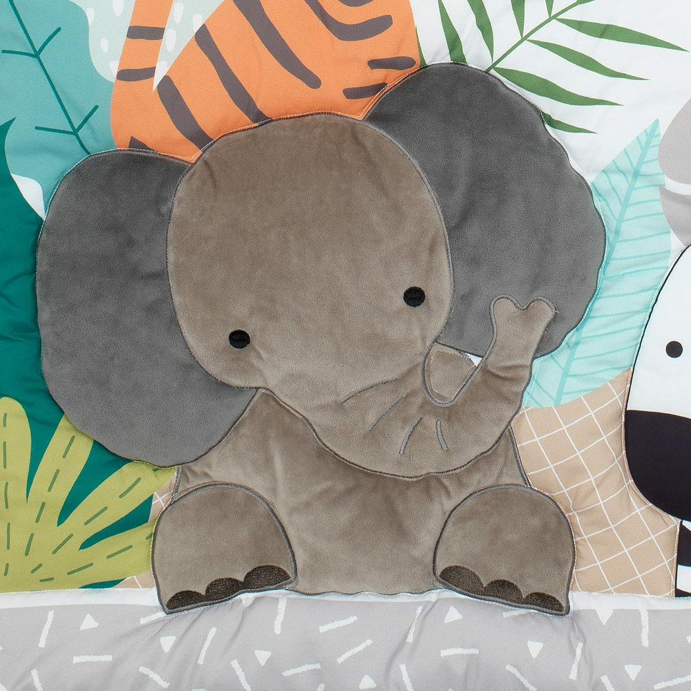Mighty Jungle 3Piece Crib Bedding Set, Multicolor (283003V)