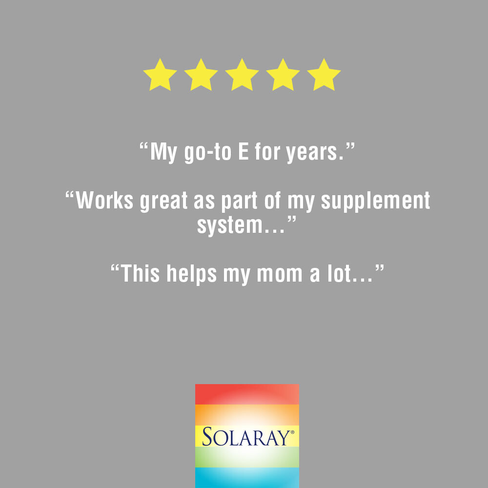 Solaray Bio Vitamin E with Selenium 400IU | 60 Softgels