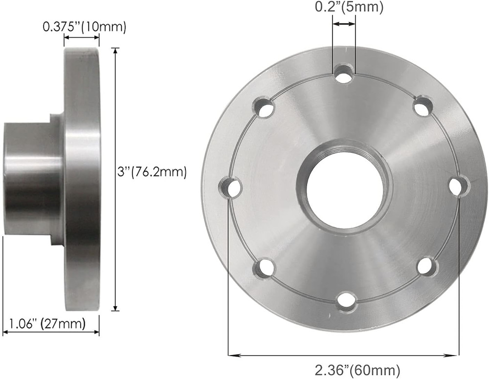 Plato Frontal De Acero Para Torno De Madera Accesorios Herramientas Carpintería