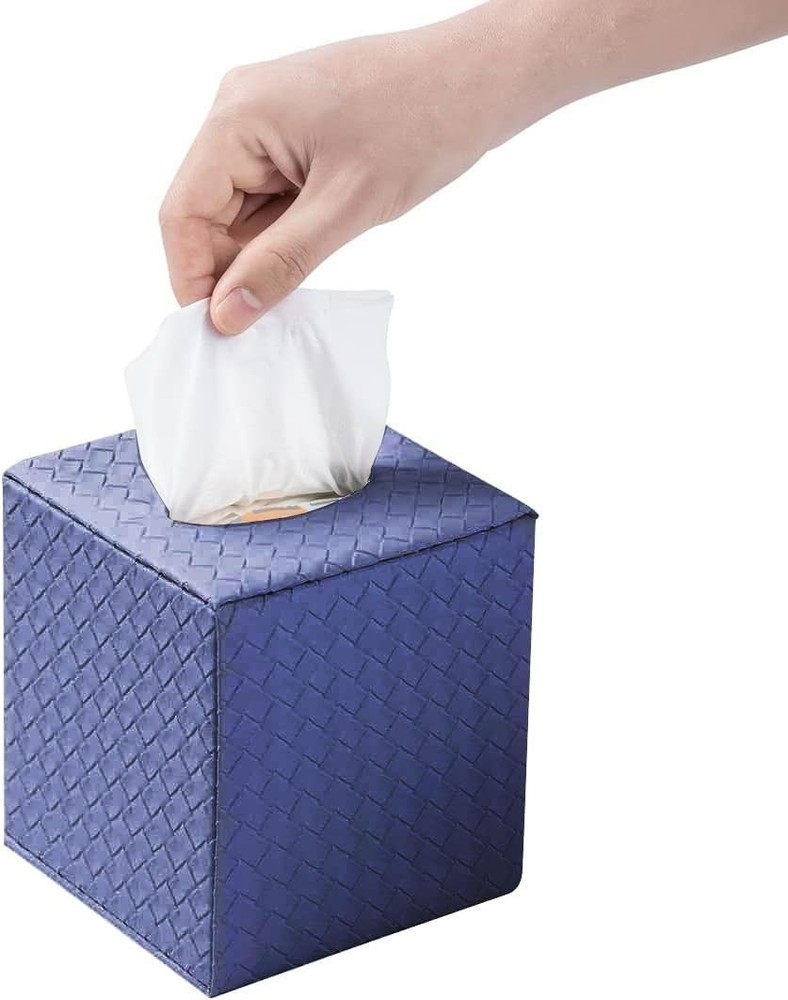 Blue Tissue Box Cover Tissue Box Cover Square Blue Tissue Box Holders Tissue