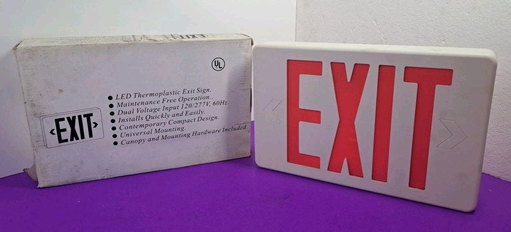 Rexel LED Thermoplastic Exit Sign RX3RWE