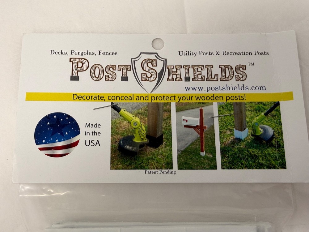 Post Shields Post Protector 4x4 (3.5"x3.5") - 4" H (white)