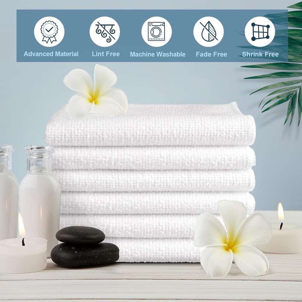 Pack of 50 Microfiber Washcloths