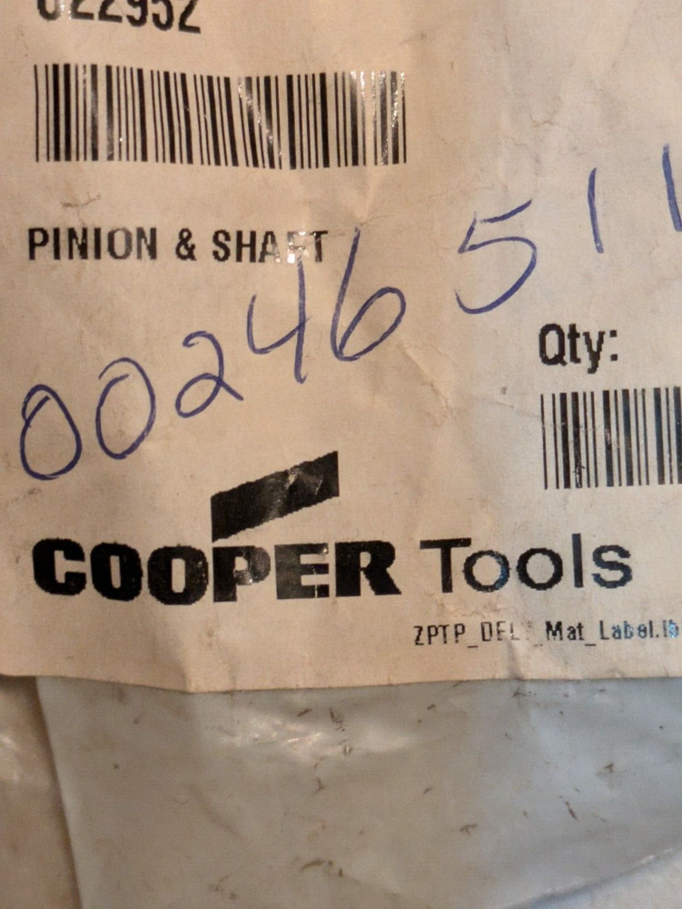 Cleco Dotco - Pinion & Shaft Replacement Part 622952