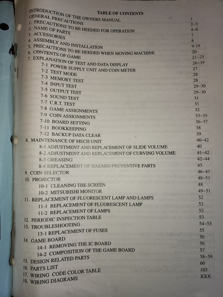 Top Skater Arcade Manual Sega