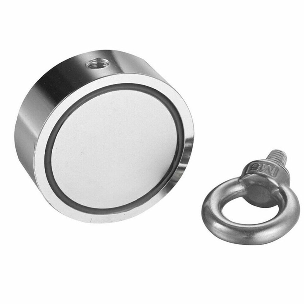 Pulling Force 400lbs Round Double Sided Super Strong Neodymium Fishing Magnet